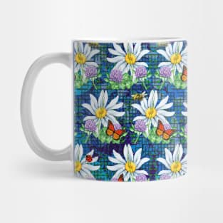 Flowers and bugs pattern Mug